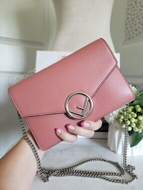 Authentic Pre-owned Fendi Vitello Cruise F-Is Medium Envelope Crossbody Bag